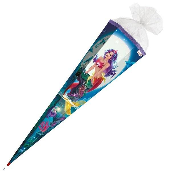 Schultüte Magische Meerjungfrau - sechseckig 85 cm-0