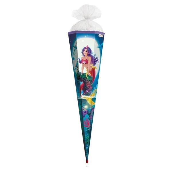 Schultüte Magische Meerjungfrau - sechseckig 85 cm-1