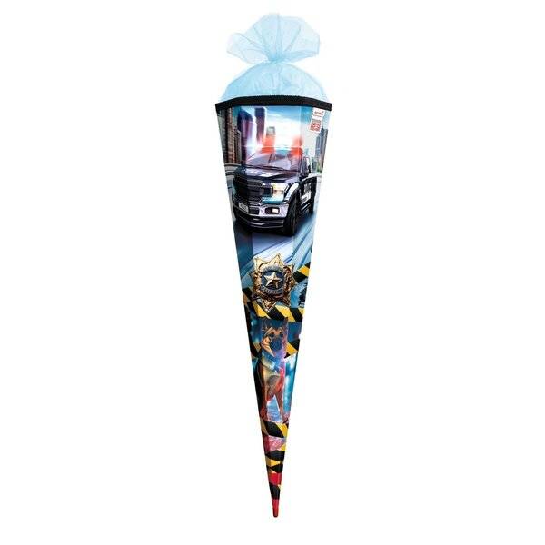 Schultüte Polizei 911 - sechseckig 85 cm-1
