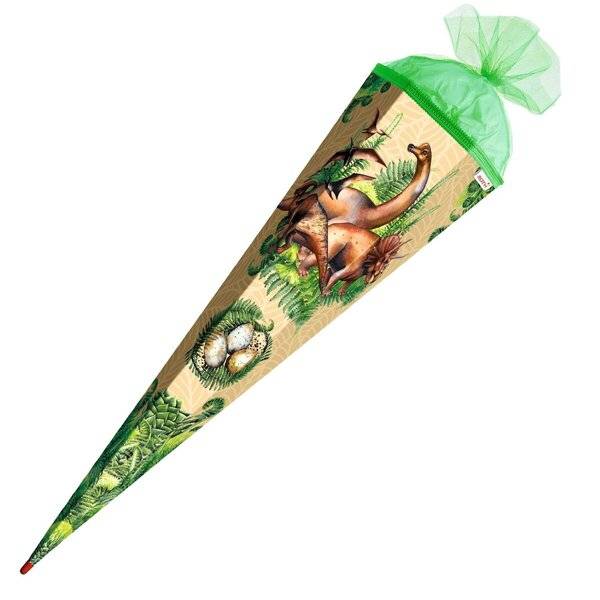 Schultüte Veganosaurus - sechseckig 85 cm