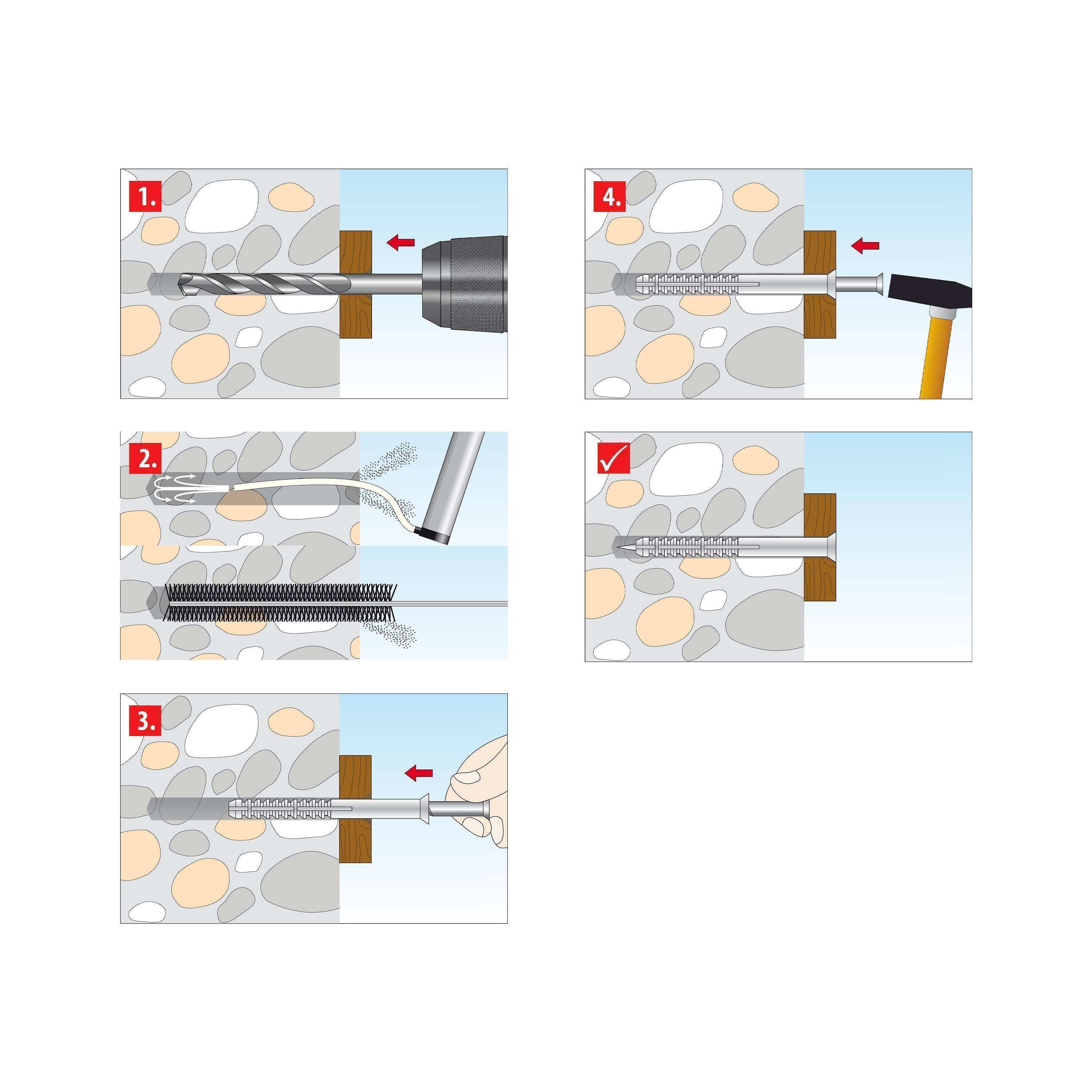 Tox-Dübel-Technik ATTACK Nageldübel 6 x 35 mm 50 St.x 35 mm - 50 pcs-2
