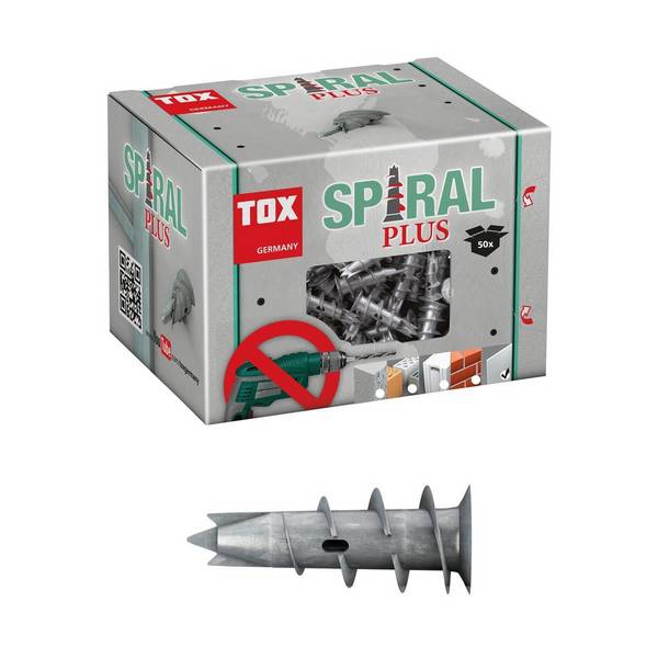 TOX Gipskartondübel Spiral Plus 37 o. Schr. - Artikel: 4049563016345