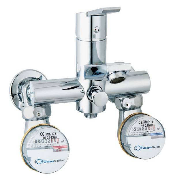 Wasser Gerate Badewannenzähler Eco Qn 1,5 warm, Eichung 2026, vormontiert