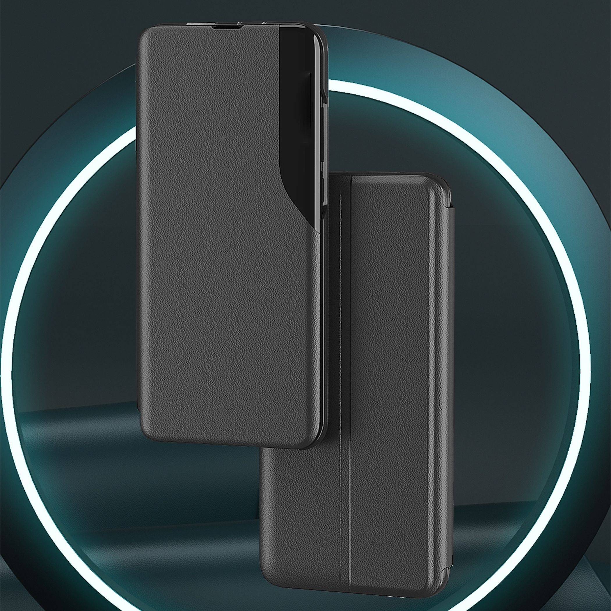 Handy Hülle Flip Case für Samsung Galaxy S26 Plus Magnetisch Smart View Blau-2