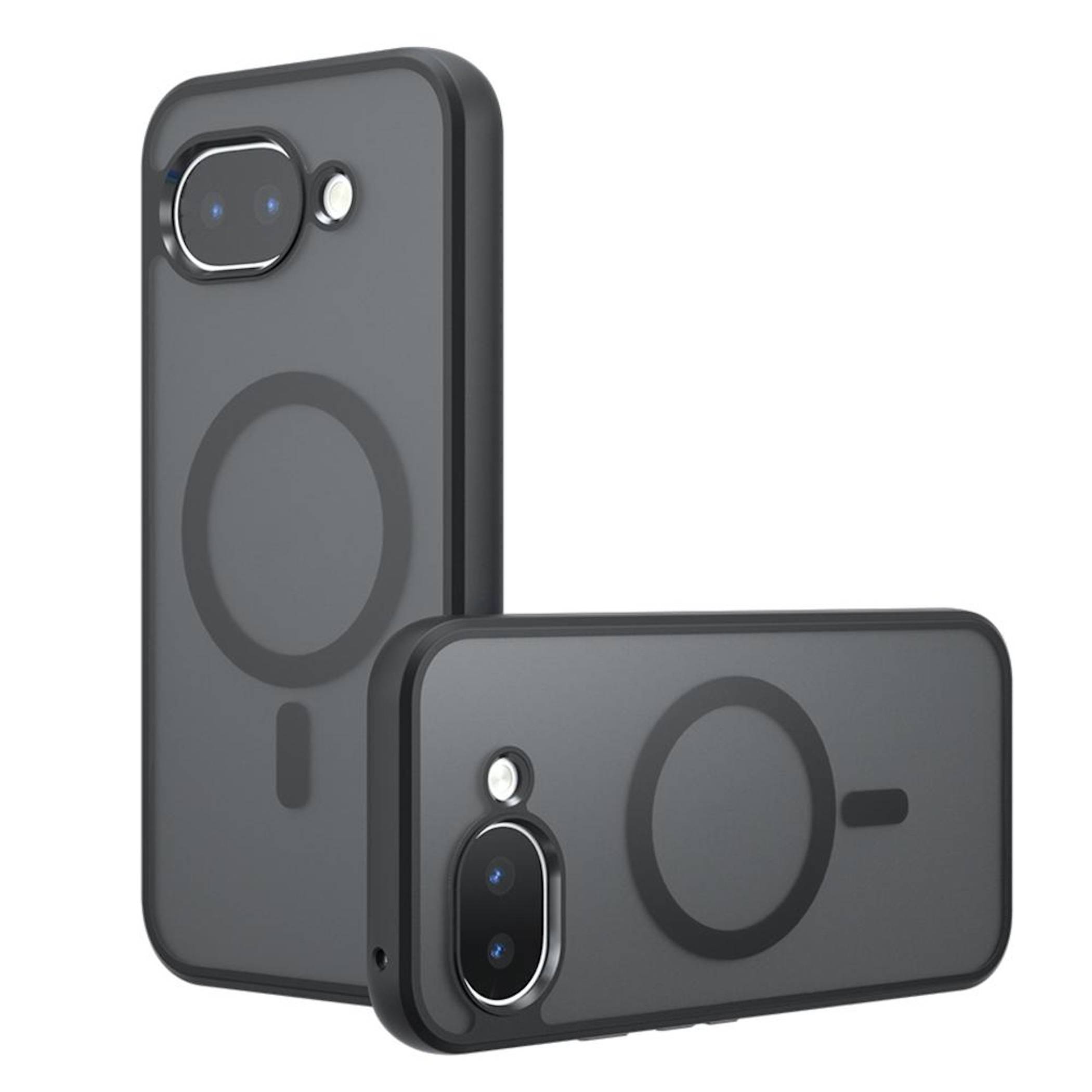 MagSafe Handy Hülle für Google Pixel 10a Schwarz Silikon Acryl Kunststoff-0