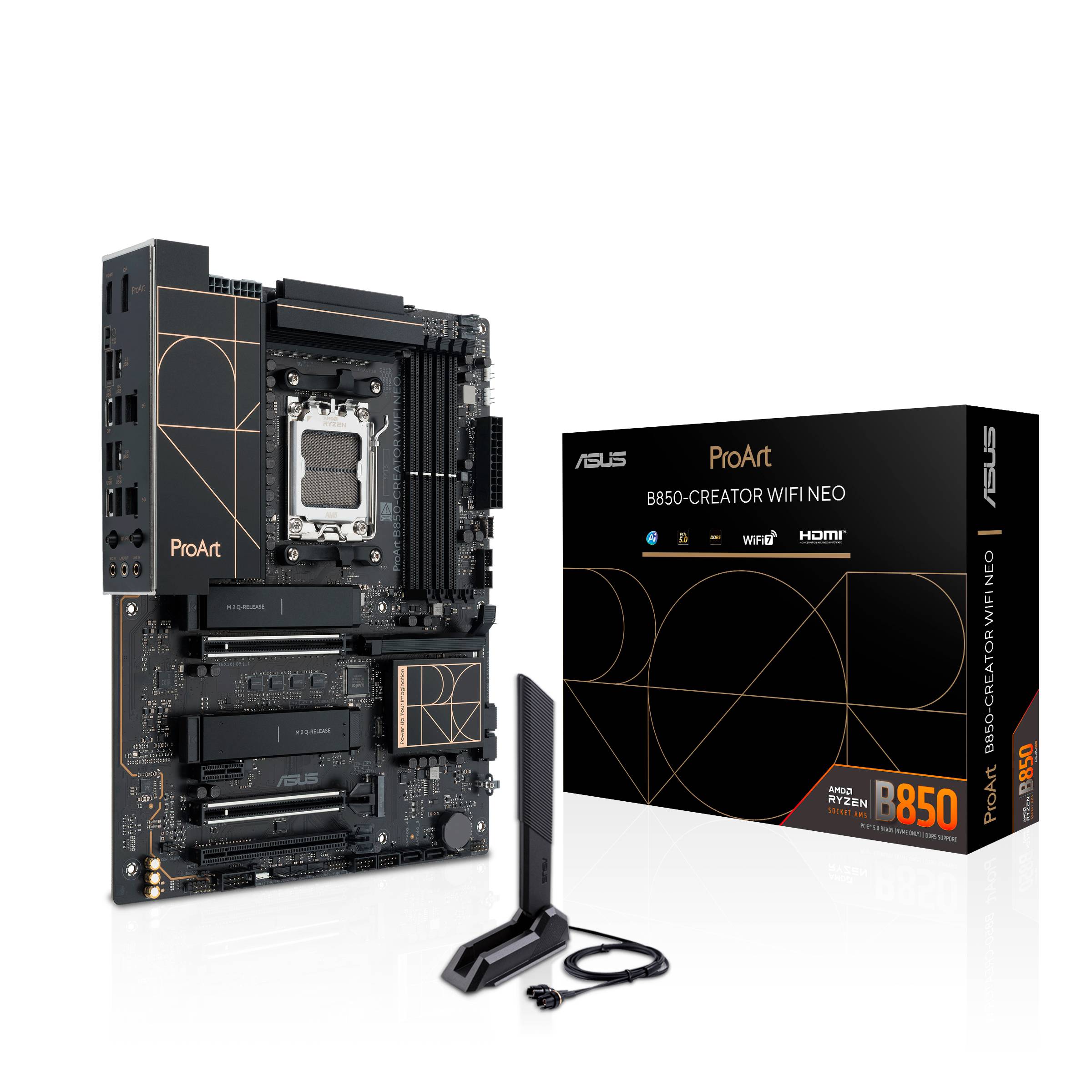 ASUS PROART B850-CREATOR WIFI NEO, AMD, Sockel AM5, AMD Ryzen 7000 Series, AMD Ryzen 8000 Series, AMD Ryzen 9000 Serie-0