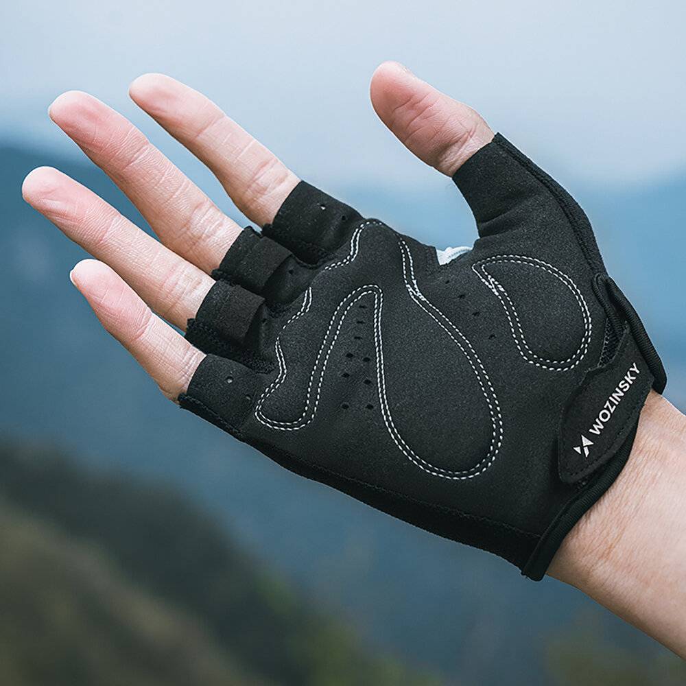 Wozinsky WRR-02L Fahrradhandschuhe Größe L - Grau-3
