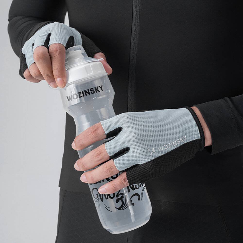 Wozinsky WRR-02M Fahrradhandschuhe, Größe M – grau-3