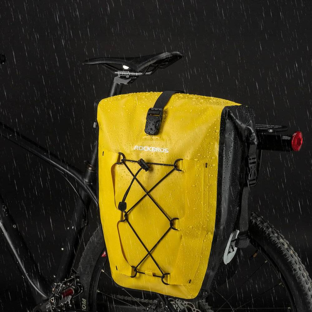 Rockbros 30140022005 Wasserdichte Fahrradtasche 25-32L - Gelb-2