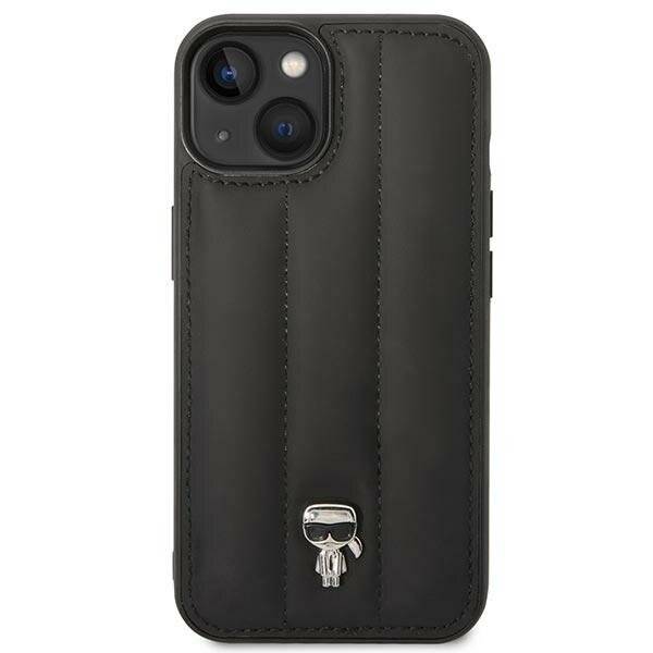 Karl Lagerfeld Puffy Ikonik Pin Case für iPhone 14 / 15 / 13 - Schwarz-3