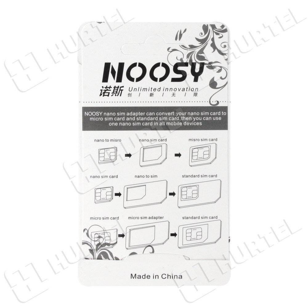 Preisbild für Noosa SIM-Karten-Adapter-Set + Schlüssel - Weiß