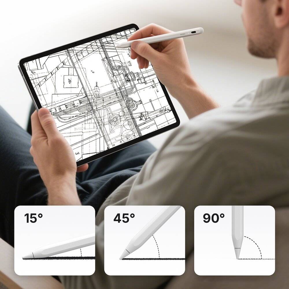 Metapen Pencil A8 für iPad – Weiß-2