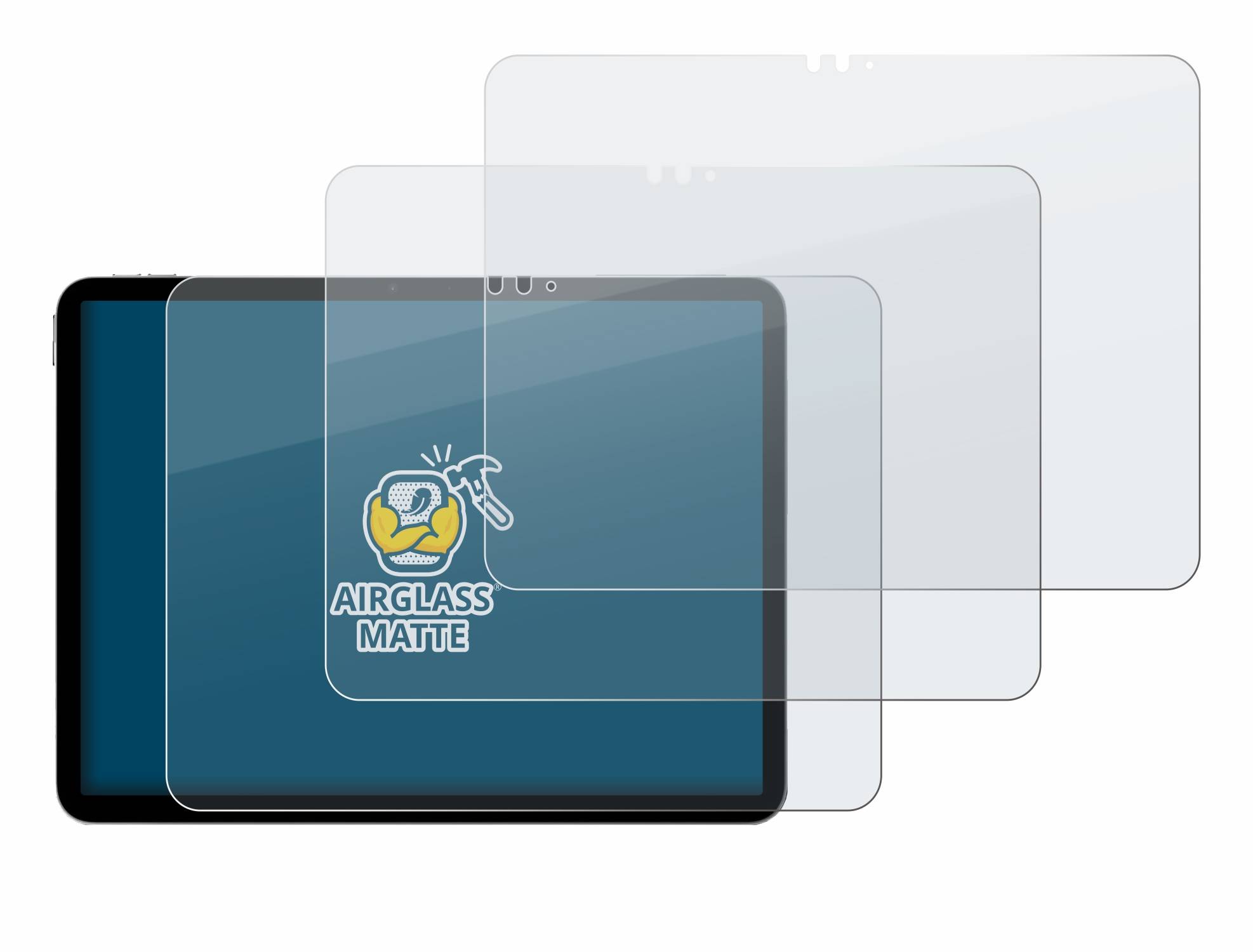 3x BROTECT Entspiegelungs Schutzglas für Apple iPad Air 11" M4 2026 Schutzfolie Panzer Folie Glas Schutz matt-4