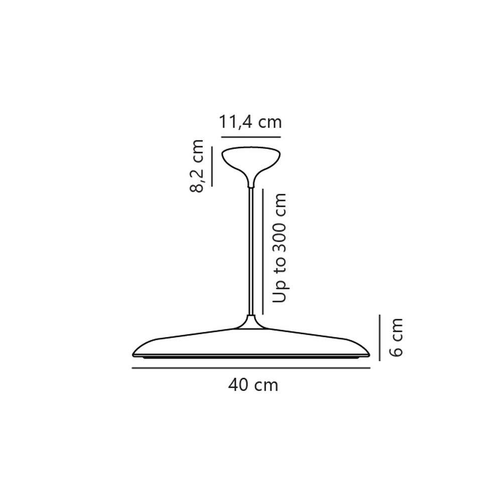 Preisbild für DFTP by Nordlux Artist 40 Pendelleuchte Metall Beige 25W 2300lm - 930 Warmweiß | Höchste Farbwied