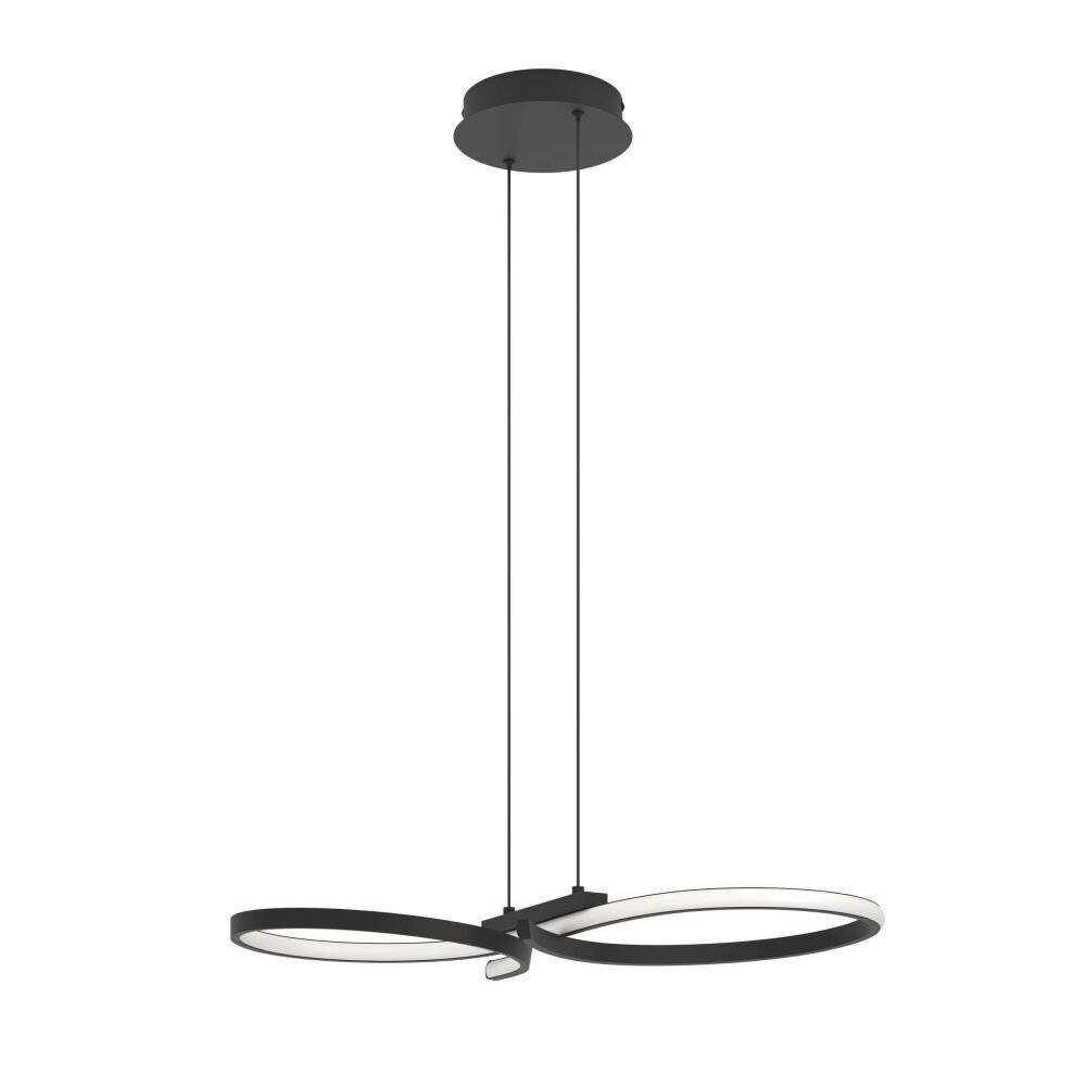 Eglo Pendelleuchte Serpins Stahl Schwarz 21W 2500lm - 830 Warmweiß-0