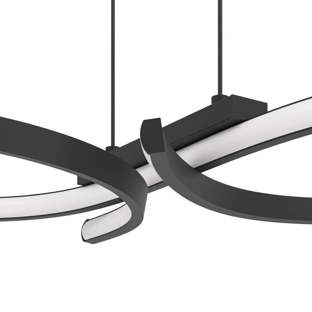 Preisbild für Eglo Pendelleuchte Serpins Stahl Schwarz 21W 2500lm - 830 Warmweiß