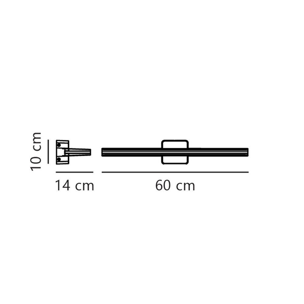 Symbolbild für Nordlux Tinia 60 Wandleuchte Metall Schwarz - 24W 1800lm - 930-940 CCT | IP44 - Höchste Farbwiede