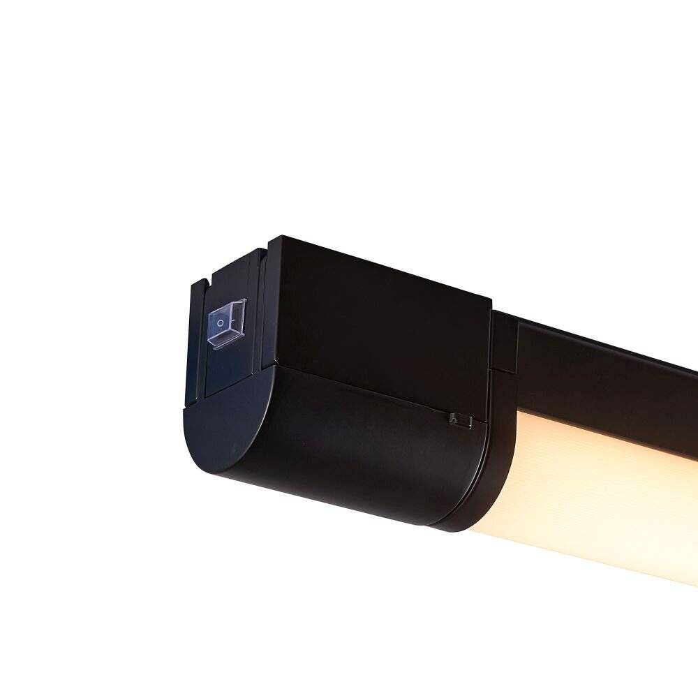 Symbolbild für Nordlux Malaika 49 Wandleuchte Aluminium Schwarz 6W 540lm - 830 Warmweiß | IP44
