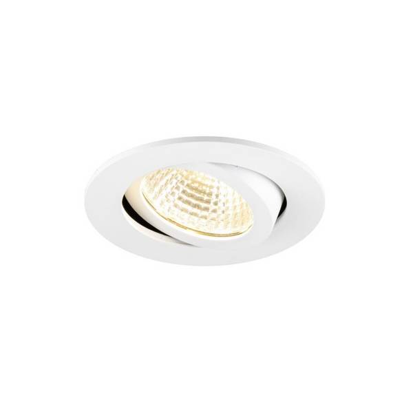 SLV New Tria 68 Spot Aluminium Weiß Rund 7.5W 621lm 38D - 930 Warmweiß | Ausschnitt 68mm - Höchst