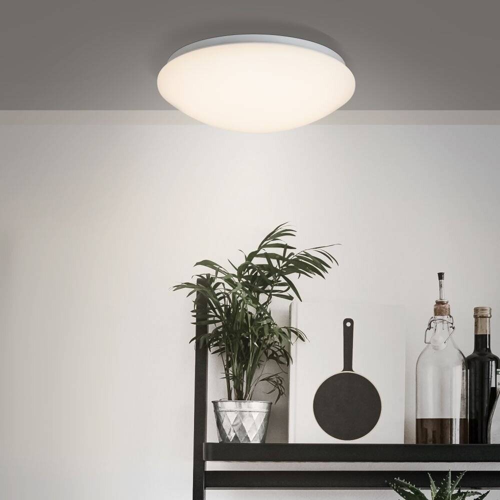 Symbolbild für Brilliant Fakir Wand und Deckenleuchte Metall Plastik Weiß 10W 1300lm - 830 Warmweiß | 320mm