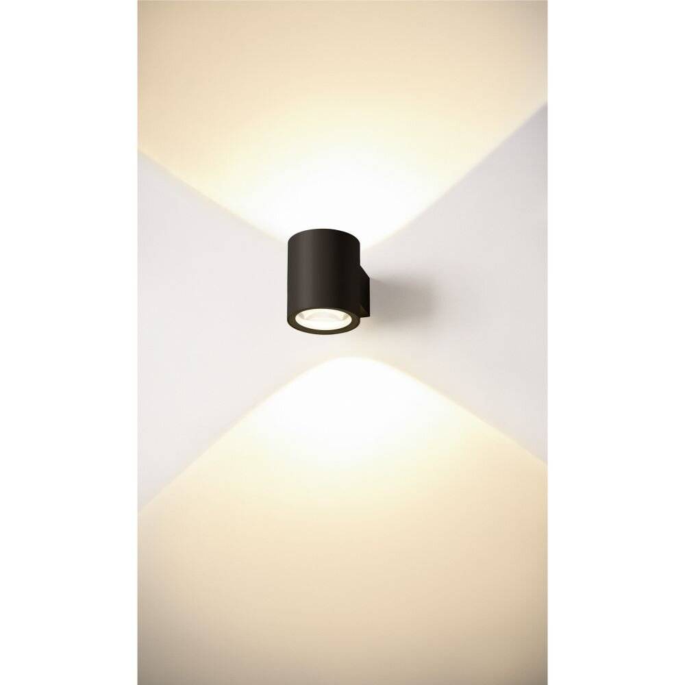 Symbolbild für SLV OCULUS UP/DOWN 1004670 LED-Wandleuchte LED fest eingebaut 15 W LED Schwarz