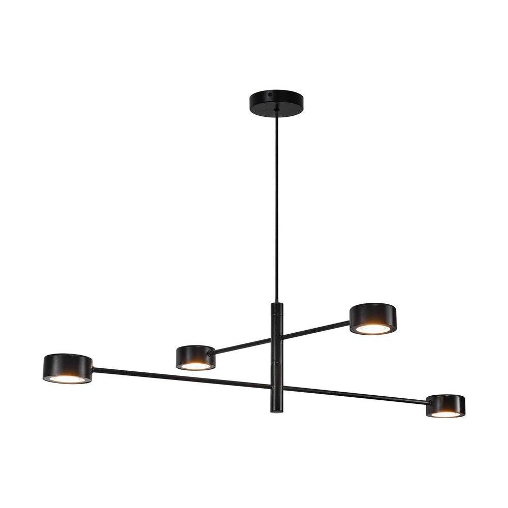 Nordlux Pendelleuchte Clyde Metall Schwarz 16W 1180lm - 827 Extra Warmweiß | IP20 - 3-Stufen Dimm-0