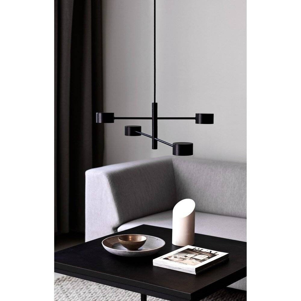 Symbolbild für Nordlux Pendelleuchte Clyde Metall Schwarz 16W 1180lm - 827 Extra Warmweiß | IP20 - 3-Stufen Dimm