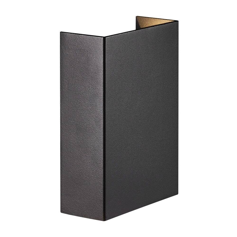 Symbolbild für Nordlux Fold 10 Wandleuchte Aluminium Schwarz - 8W 400lm - 830 Warmweiß | IP54