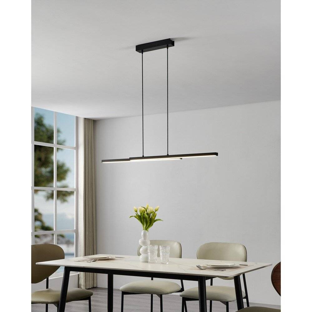 Symbolbild für Eglo Pendelleuchte Fraioli-Z Aluminium Schwarz 17W 2400lm - 827-865 Abstimmbares Weiß + RGB | IP2