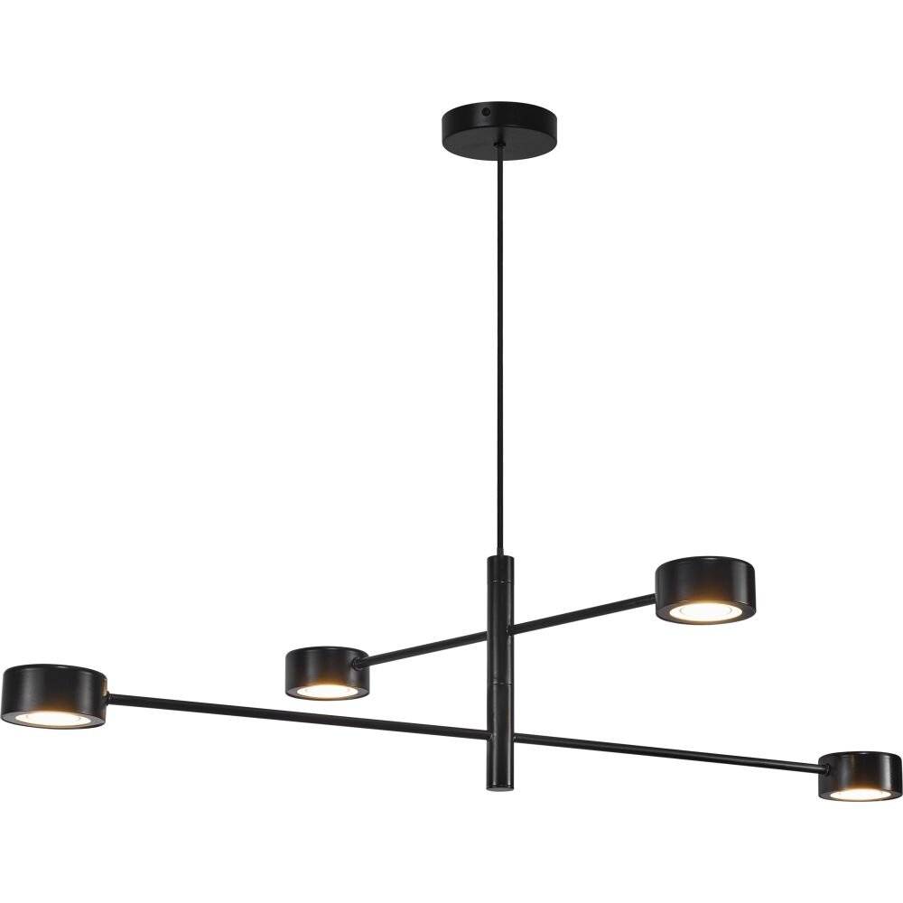 LED Pendelleuchte Clyde in Schwarz 4x 5W-3