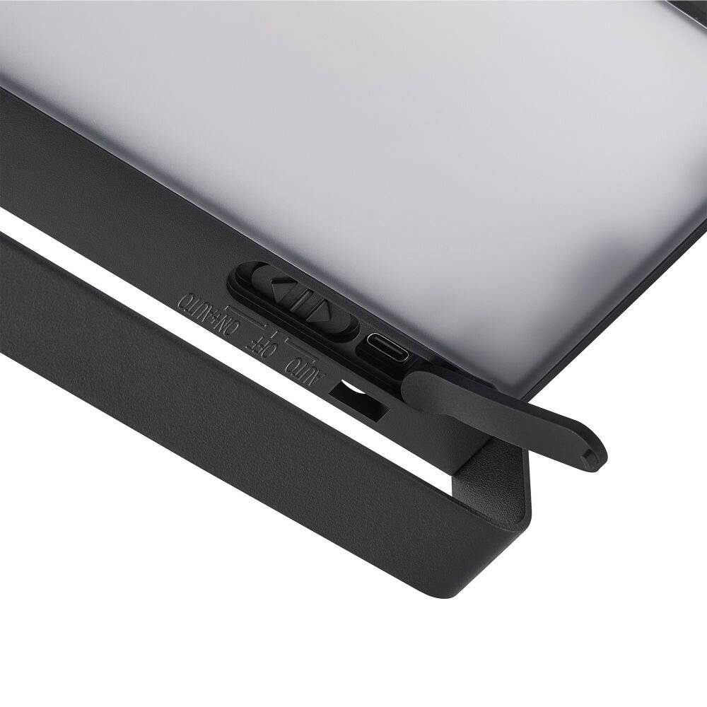 Symbolbild für Nordlux Saulio Wandleuchte Aluminium Schwarz 4.45W 370lm - 830 Warmweiß | IP44 - Solar