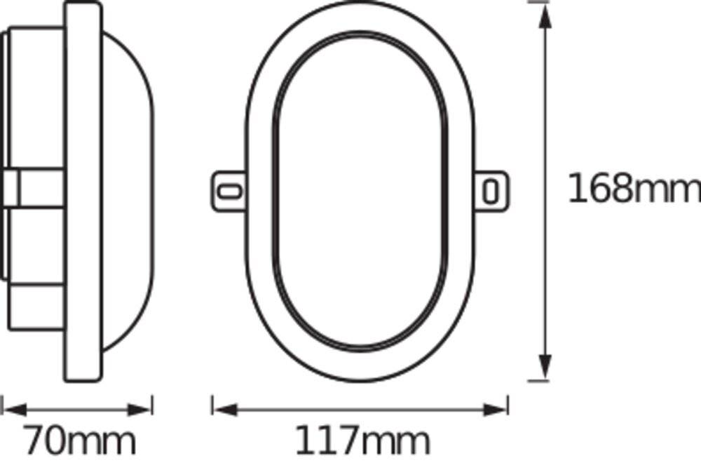 Preisbild für LEDVANCE LED BULKHEAD (EU) L LED-Feuchtraumleuchte LED LED fest eingebaut 5.5 W
