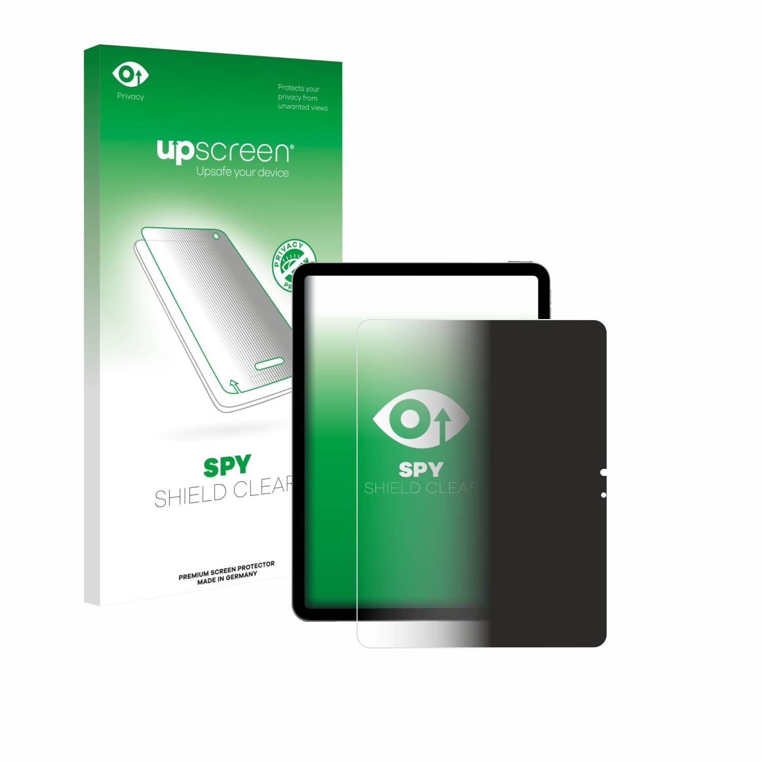 upscreen Blickschutzfolie für Apple iPad Air 13" M4 2026 (Hochformat) Anti-Spy Privacy Blaulichtschutz Sichtschutzfolie-0