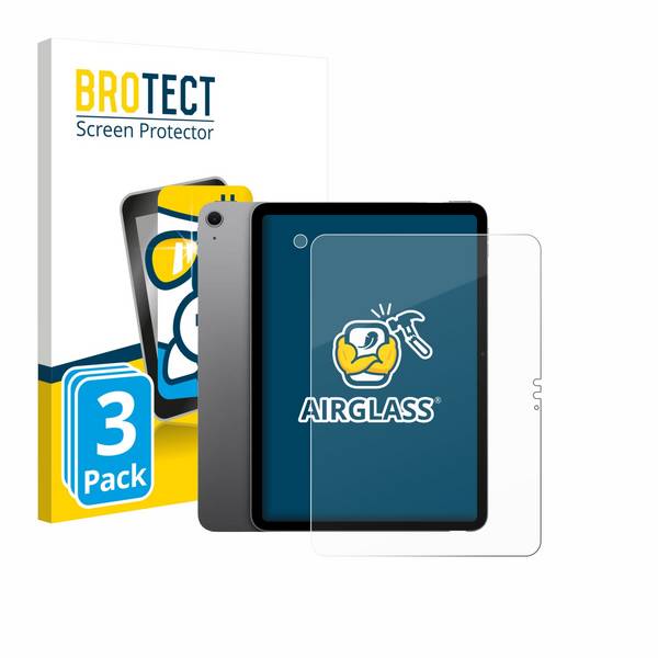 3x BROTECT Schutzglas für Apple iPad Air 11" M4 2026 (Display+Kamera) Schutzfolie Panzer Folie Glas Display Schutz klar