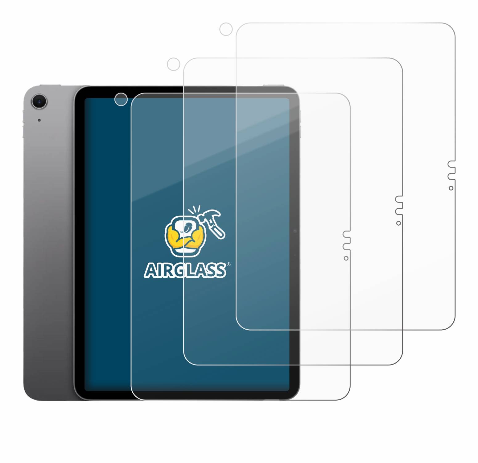 3x BROTECT Schutzglas für Apple iPad Air 11" M4 2026 (Display+Kamera) Schutzfolie Panzer Folie Glas Display Schutz klar-4