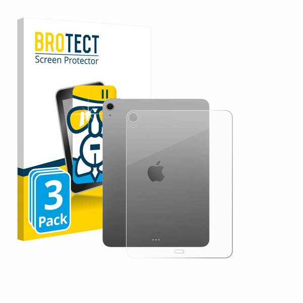 3x BROTECT Schutzglas für Apple iPad Air 11" M4 2026 (Rückseite) Schutzfolie Panzer Folie Glas Display Schutz klar