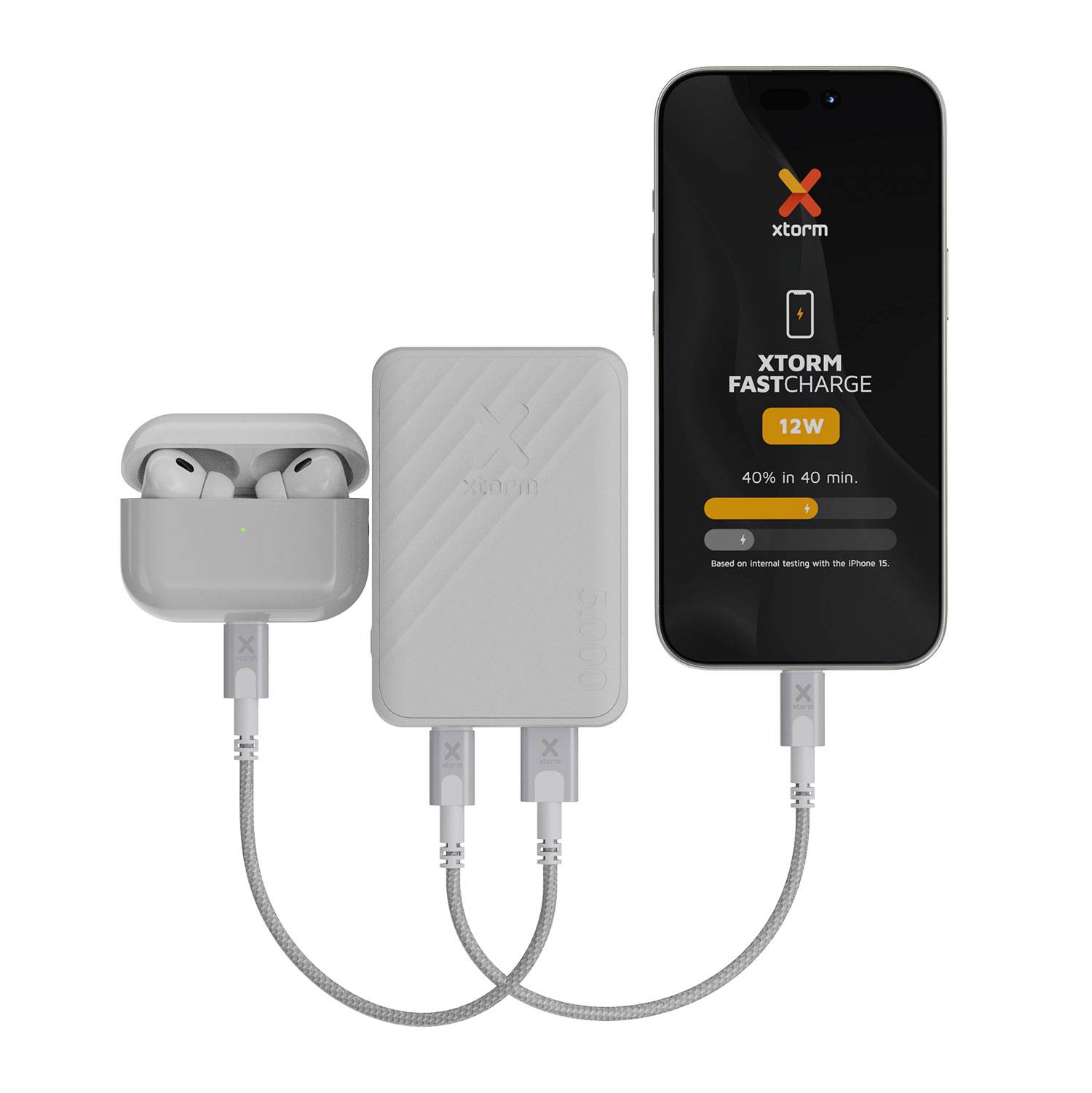 XG2050 - Powerbank - 5000 mAh - 12 Watt - Fast Charge - 2 Ausgabeanschlussstelle-1
