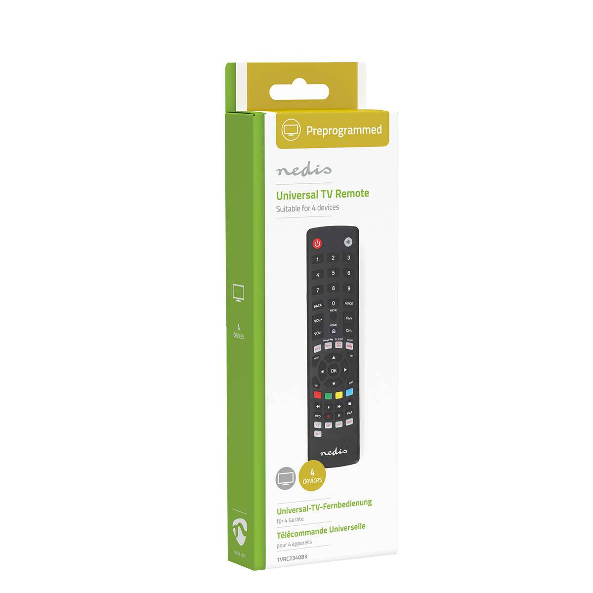 Nedis Universal-Fernbedienung | TVRC2340BK | Schwarz-4