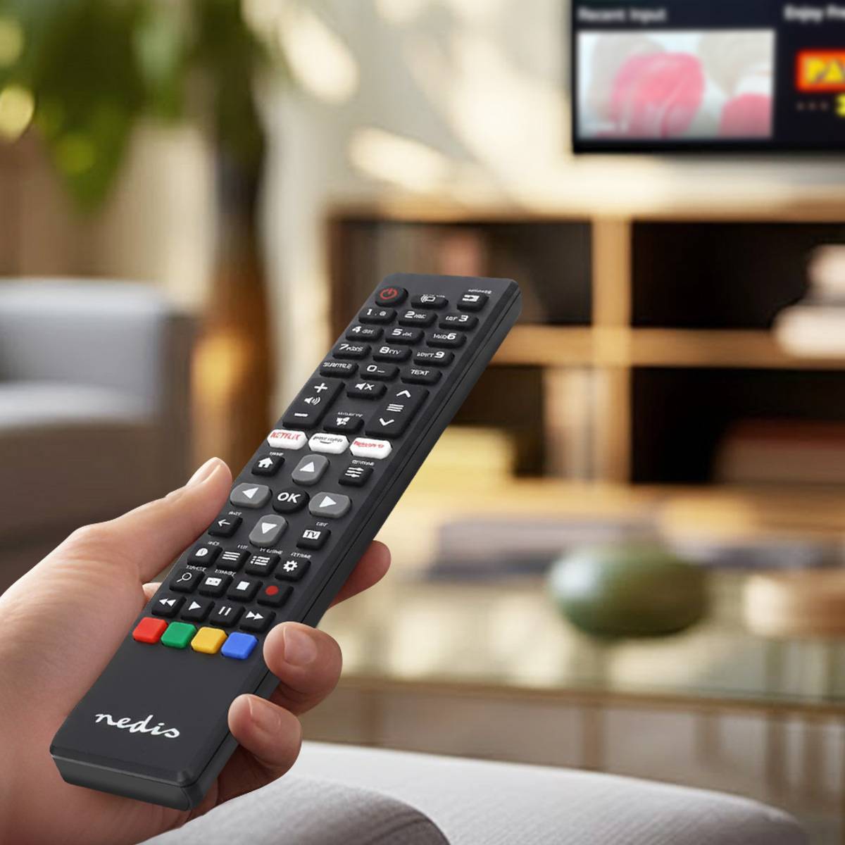 Nedis Ersatz Fernbedienung TVRC45PHBK-3