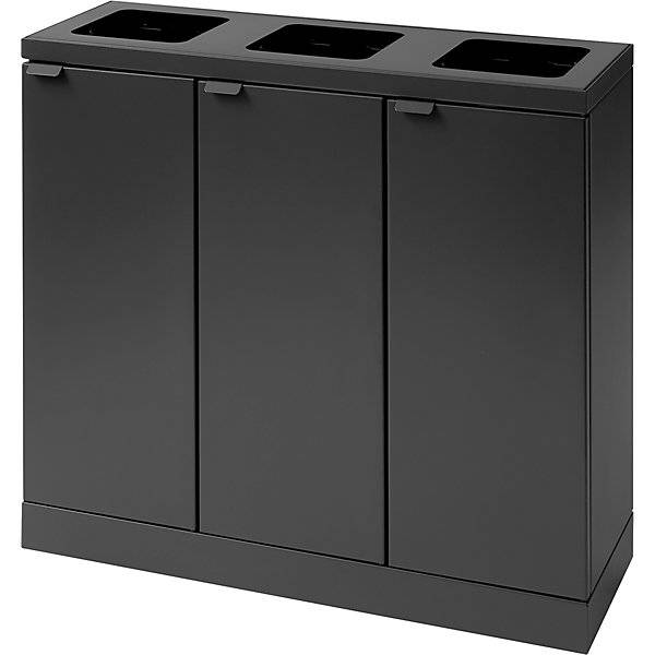 Wertstoffsammler Bica Basic Volumen 3 x 45 l anthrazit. Vepa Bins Groothandel B.V. 86553449
