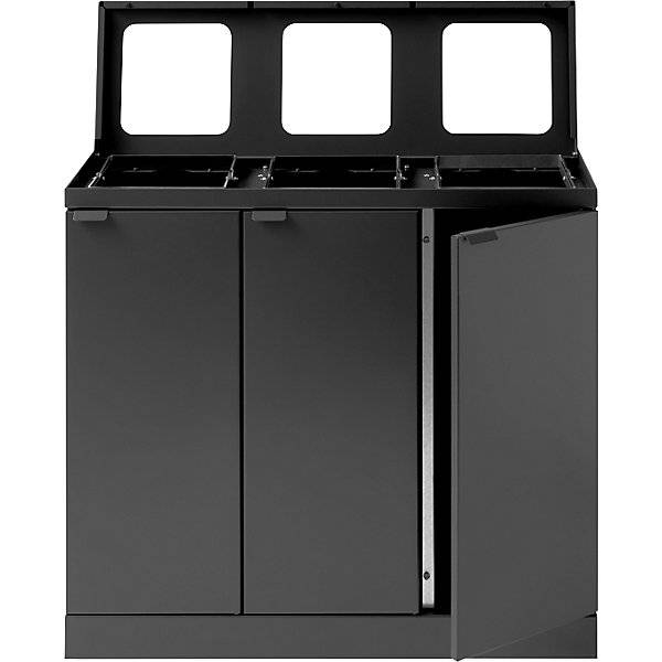 Wertstoffsammler Bica Basic Volumen 3 x 45 l anthrazit. Vepa Bins Groothandel B.V. 86553449-2