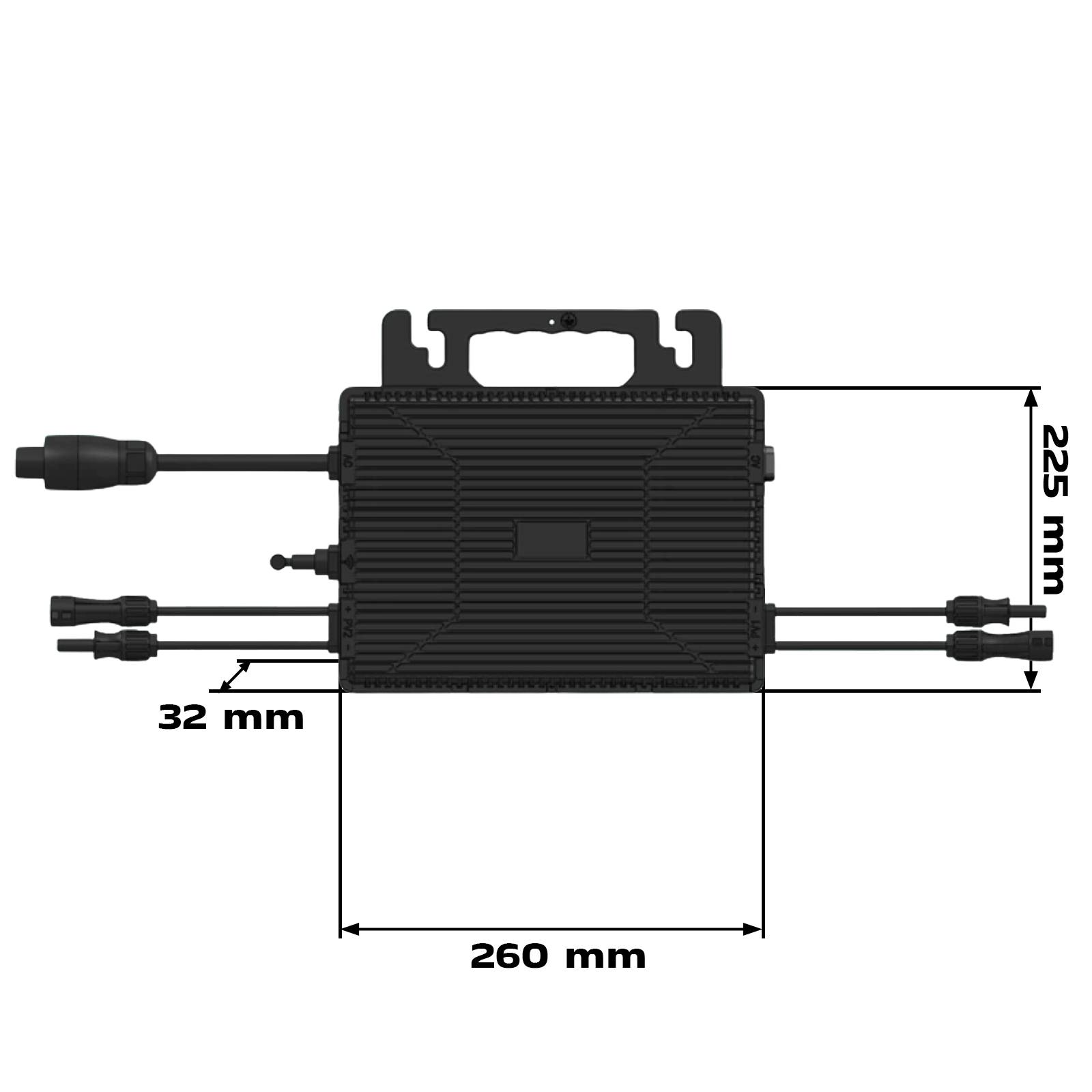 920W Balkonkraftwerk BIFAZIAL FULLBLACK komplett Steckdose ASTRO-E 800Watt Wechselrichter, Solaranlage 2x460W Glas-Glas-3
