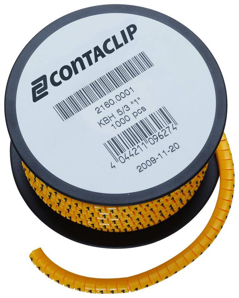CONTA-CLIP KBH 5/3 neutral BN, Kabelbezeichnungshülse, Länge: 3 mm-0