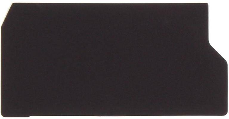 CONTA-CLIP AP/SI-2 BK, Abschlussplatte, Breite: 1,5 mm, Farbe: Schwarz-0