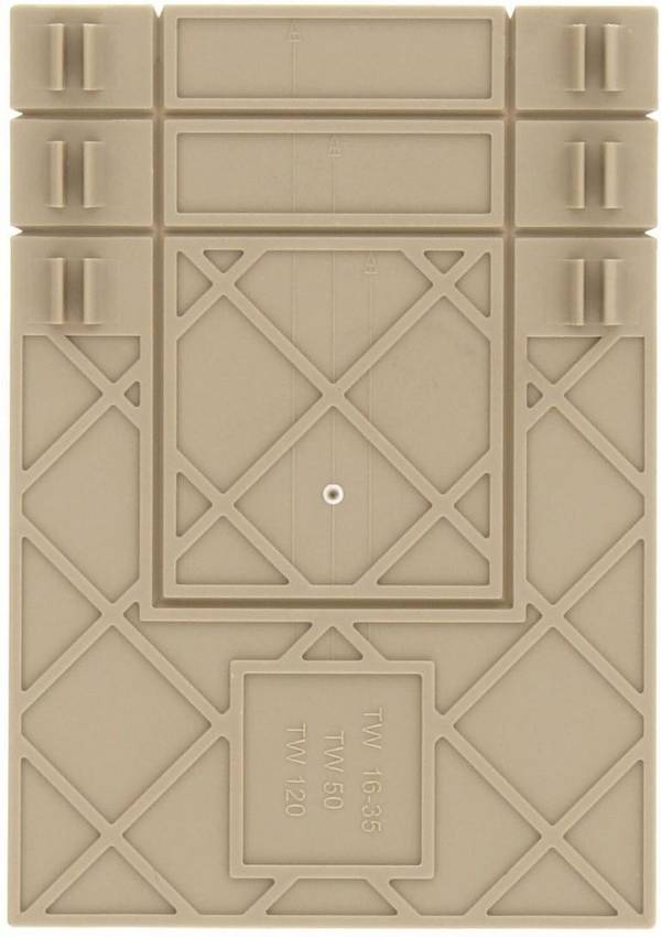 CONTA-CLIP TW 16-120 BG, Trennwand, Breite: 2 mm, Farbe: Beige, SKU: 17018.2