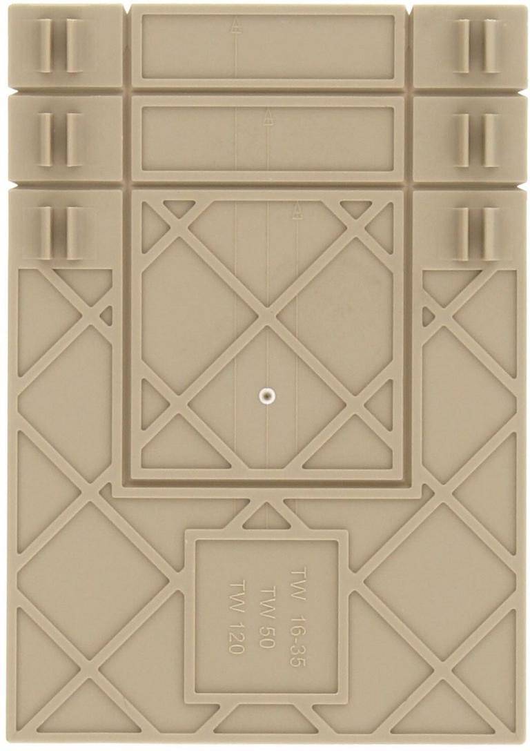 CONTA-CLIP TW 16-120 BG, Trennwand, Breite: 2 mm, Farbe: Beige, SKU: 17018.2-0