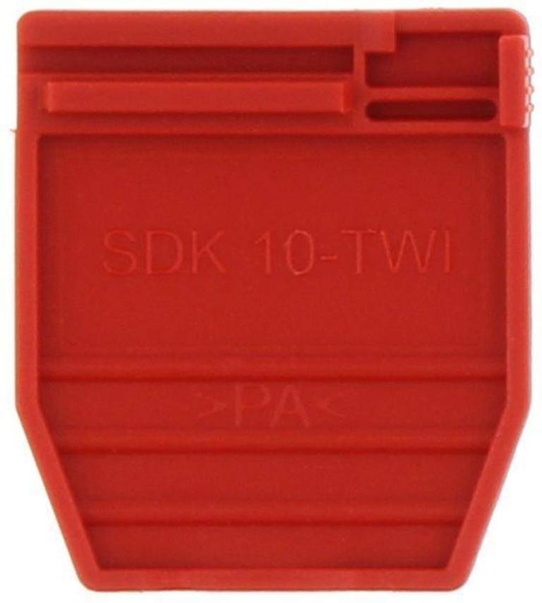 CONTA-CLIP SDK 10-TWI RD, Trennwand, Breite: 6,4 mm, Farbe: Rot, SKU: 17445.9-0