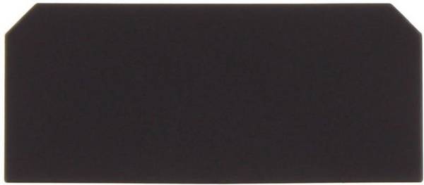 CONTA-CLIP AP SI-1 BK, Abschlussplatte, Breite: 1,5 mm, Farbe: Schwarz
