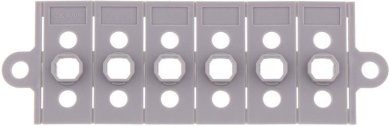 CONTA-CLIP SDK 4-AP/6 GR, Adapterplatte, Farbe: Grau, SKU: 17433.6