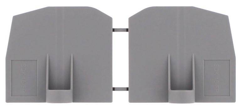 CONTA-CLIP SDK 16-FP GR, Flanschplatte, Farbe: Grau, SKU: 17452.6-0